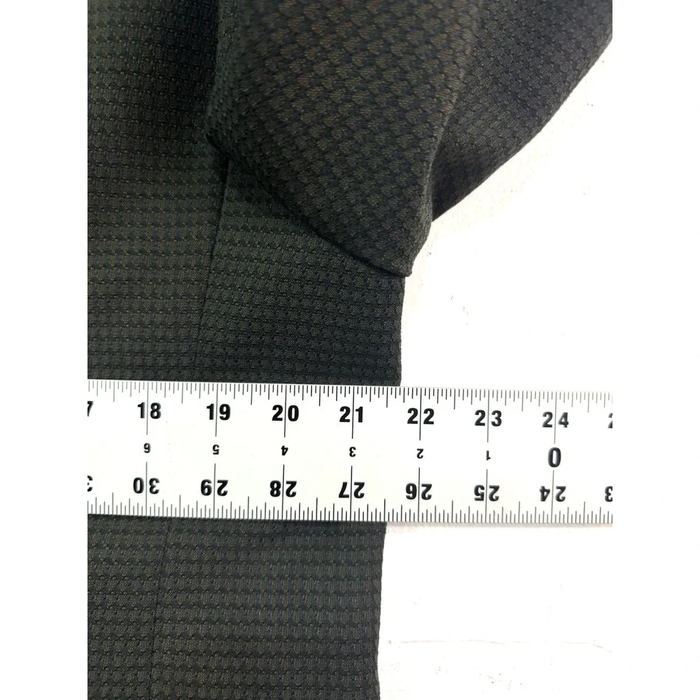 Vtg 90s Double Breasted‎ Blazer 42R green knit jacket sport suit coat J Riggins